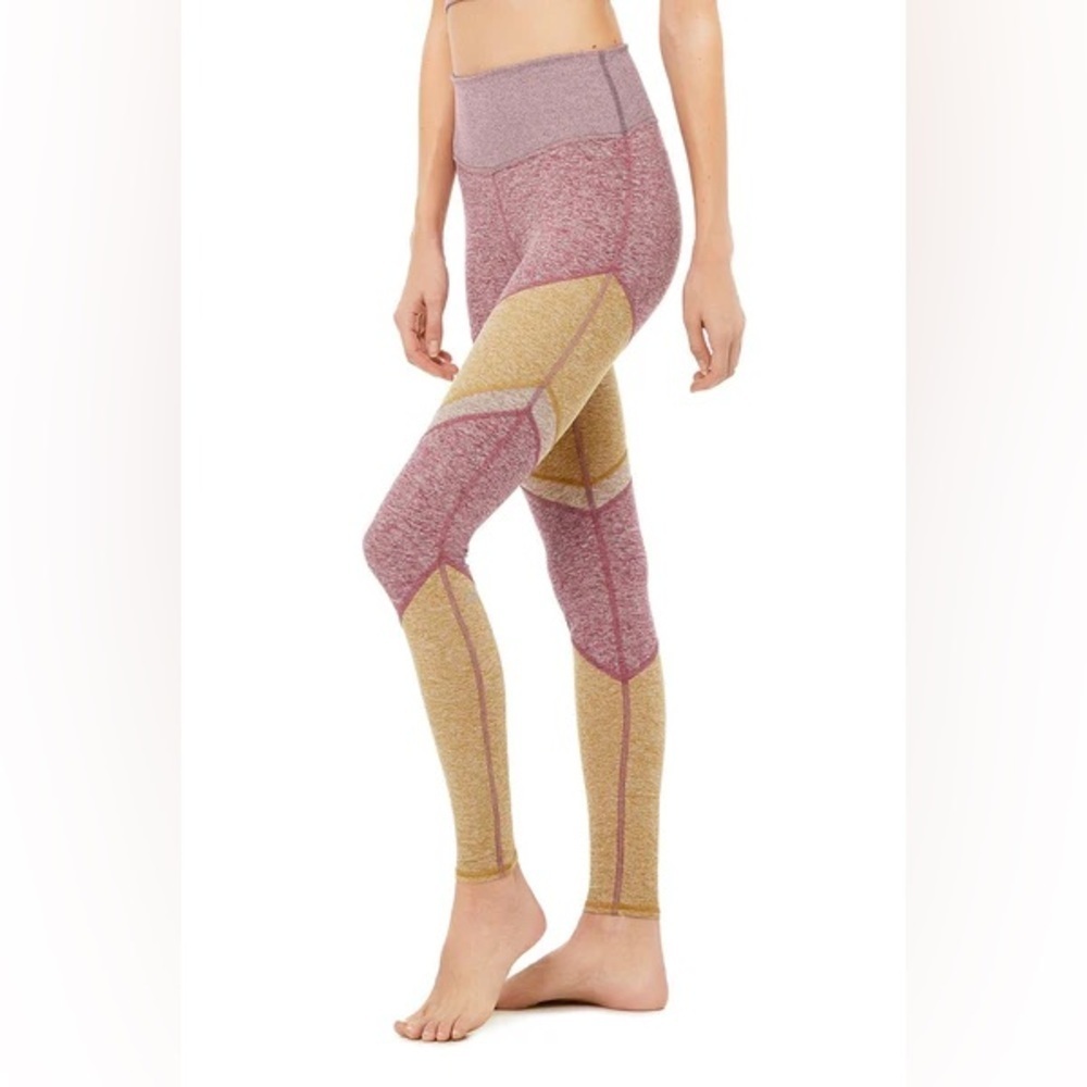 ALO • Sheila Leggings in Dragonfruit Heather/Caramel Heather